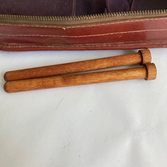 Vintage JC Higgins Leather Travel Shaving Toiletry Kit Aladdin Jon-E Hand Warmer - Picture 8 of 14